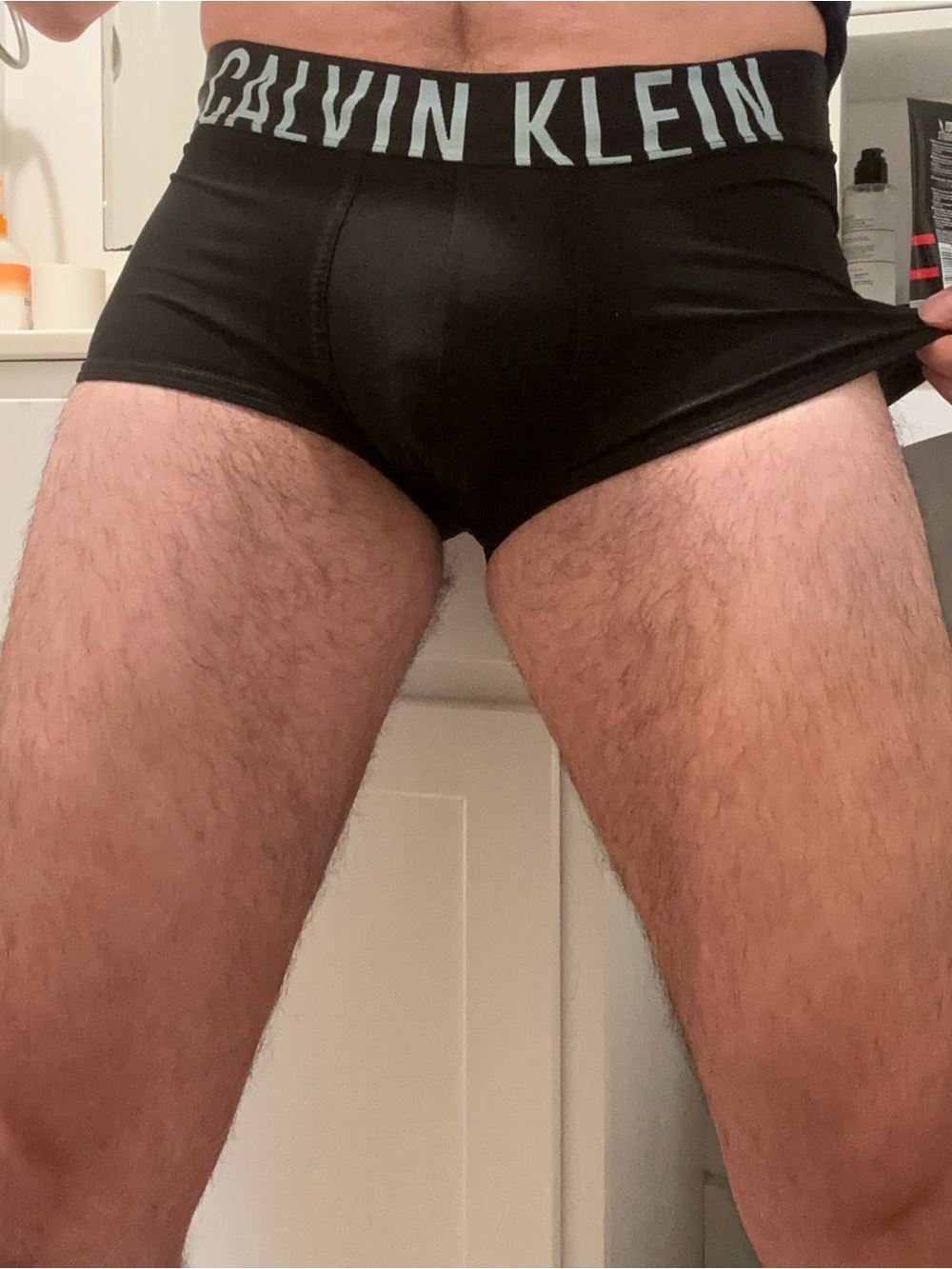 Calvin Klein Black Boxer Briefs with Contrasting Logo Waistband - Picture 1 of 4